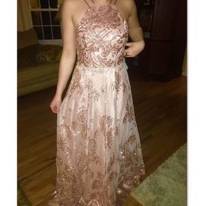 Pink Sparkle Gown size 5
